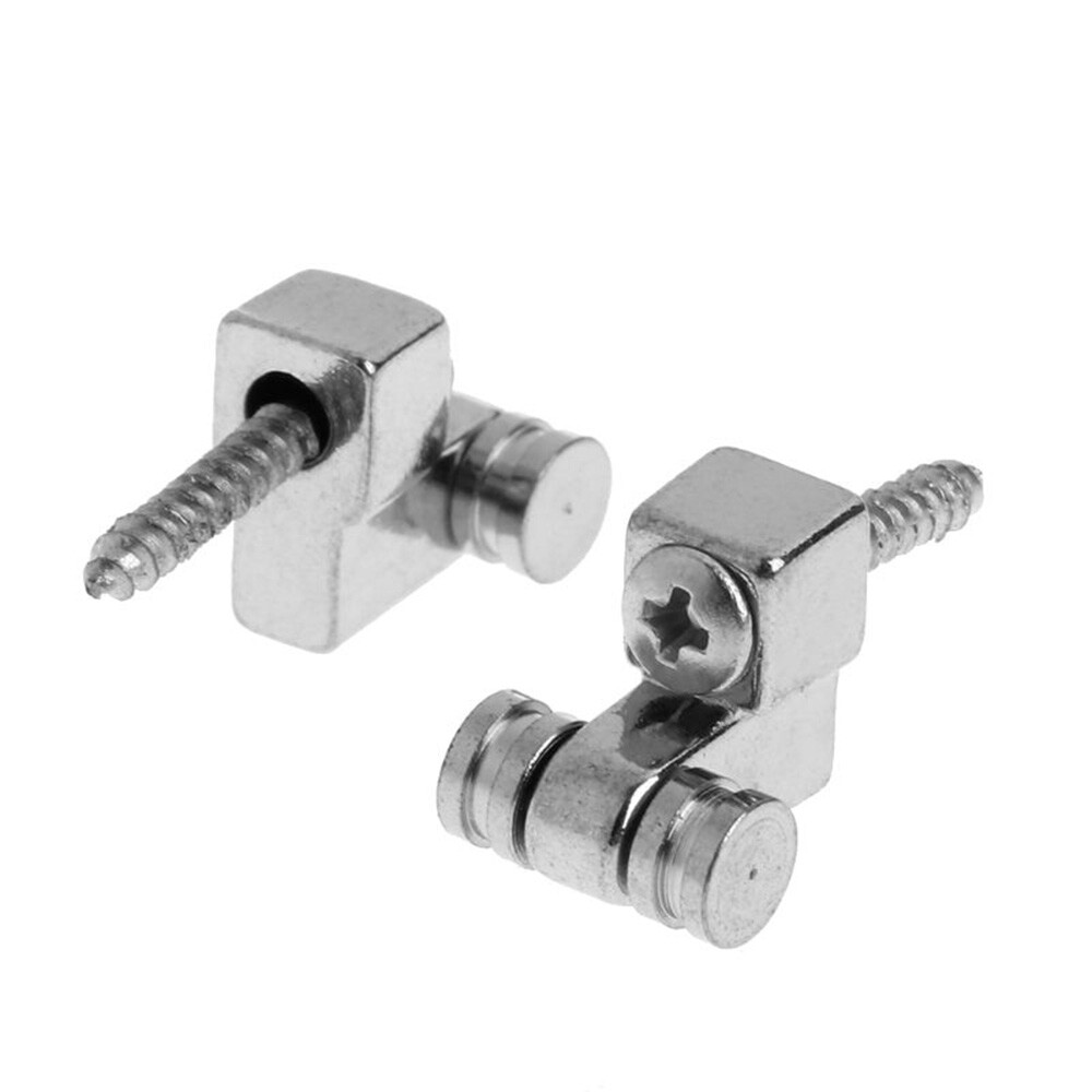 10x Silver Roller String Tree Guide Retainer Electric Guitar Strat Screw EBS