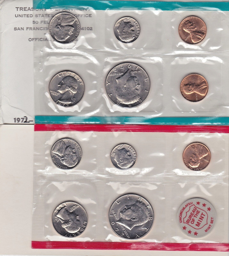 1972 P, D & S United States Mint Set