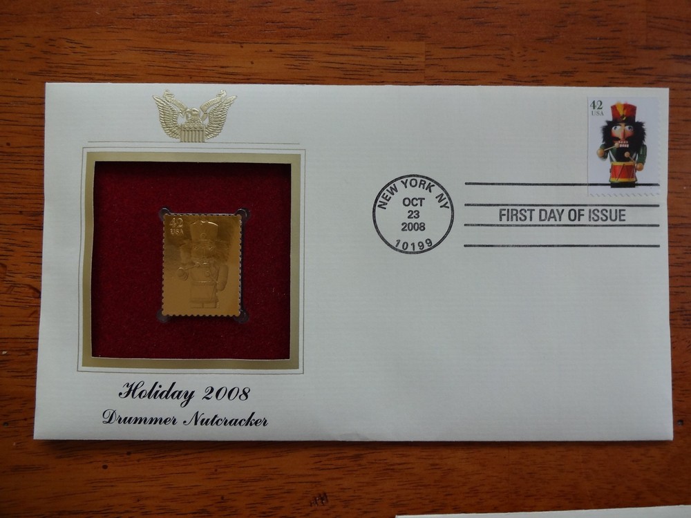 2008 and 2007 Holidays First Day Covers Gold