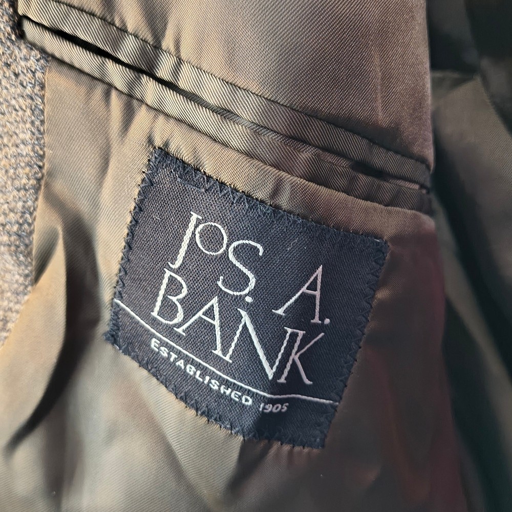 JoS A Bank Brown Jacket 44 L Wool