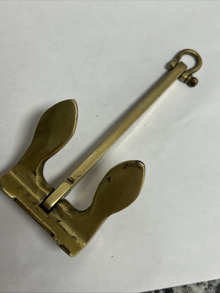 Solid Brass Stockless Anchor Door Knocker