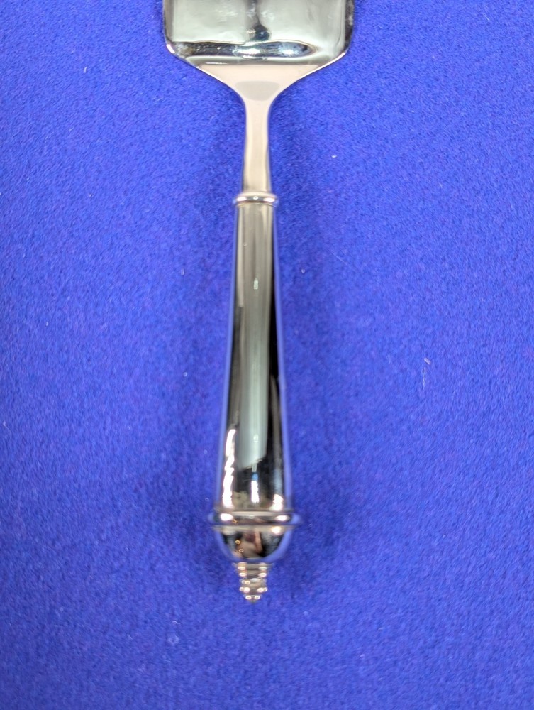 Towle Silver Plated Copenhagen Pie/Cake/Lasagna Server With Green Velvet Case