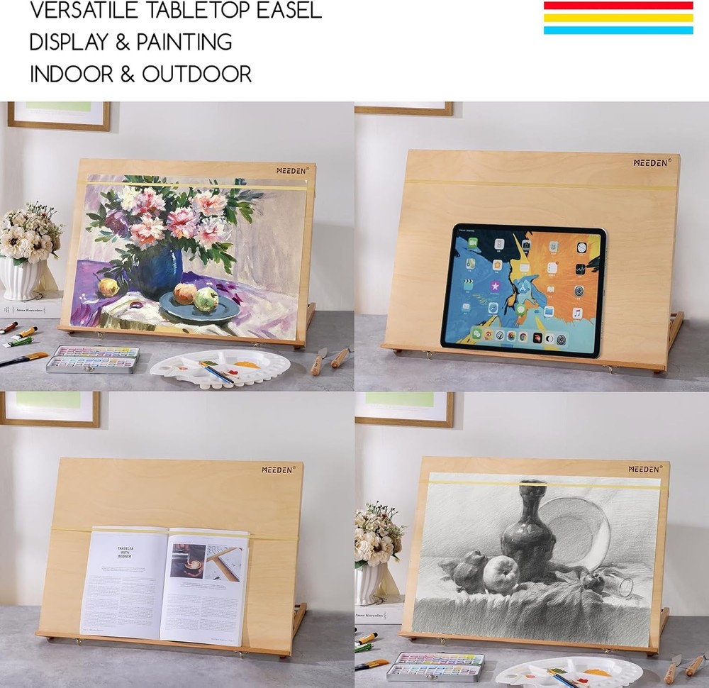 A2 wooden desktop easel, 5 adjustable positions