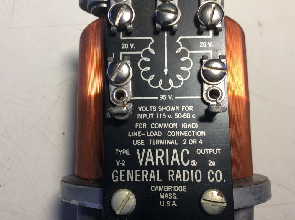 Variac Type V-2 transformer