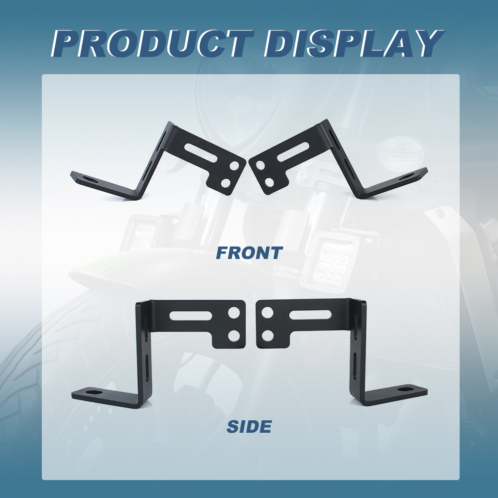 Motorcycle Auxiliary Light Bracket Black Fit For Kawasaki Vulcan S 650 2015-2024