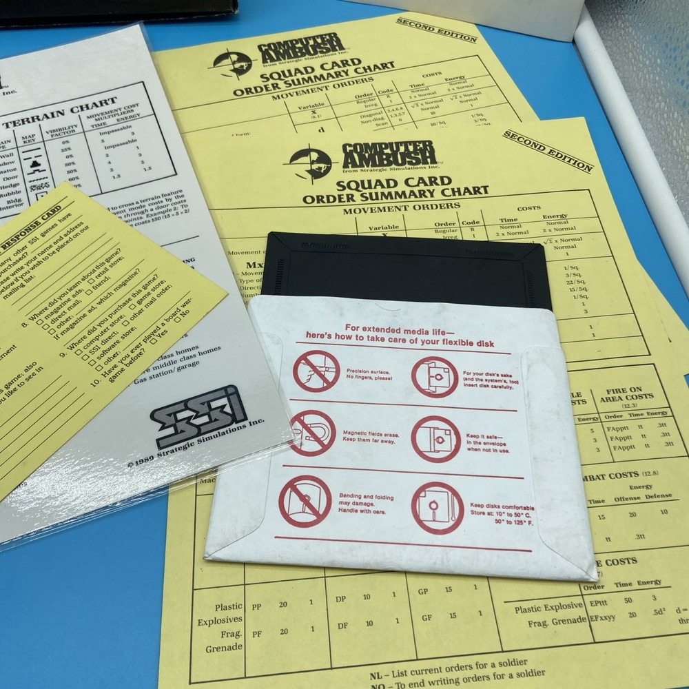 SSI Computer Ambush 2nd Ed Big Box CIB [Platform Name] - Complete