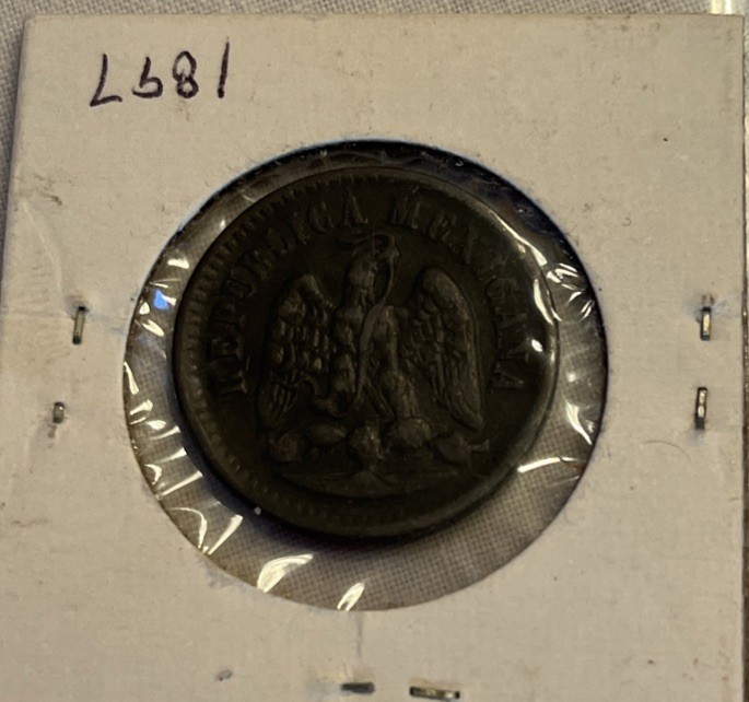1897 Mo Mexico One Centavo Coin Great Condition High Value