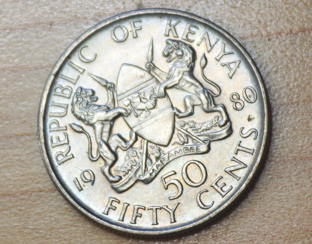 1980 Kenya 50 Cents