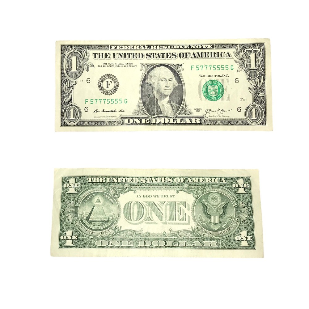 (5777555) Extremely Cool and Binary $1.00 Serial Number