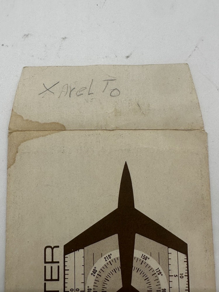 Jeppesen Enroute Plotter PV-2 Scale with Instructions Envelope Englewood CO