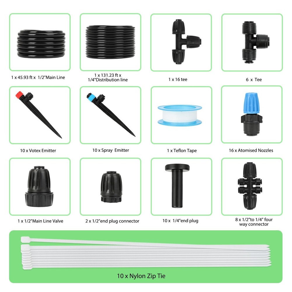 Drip Irrigation Kit – 2026 New Quick-Connect Micro Irrigation System with