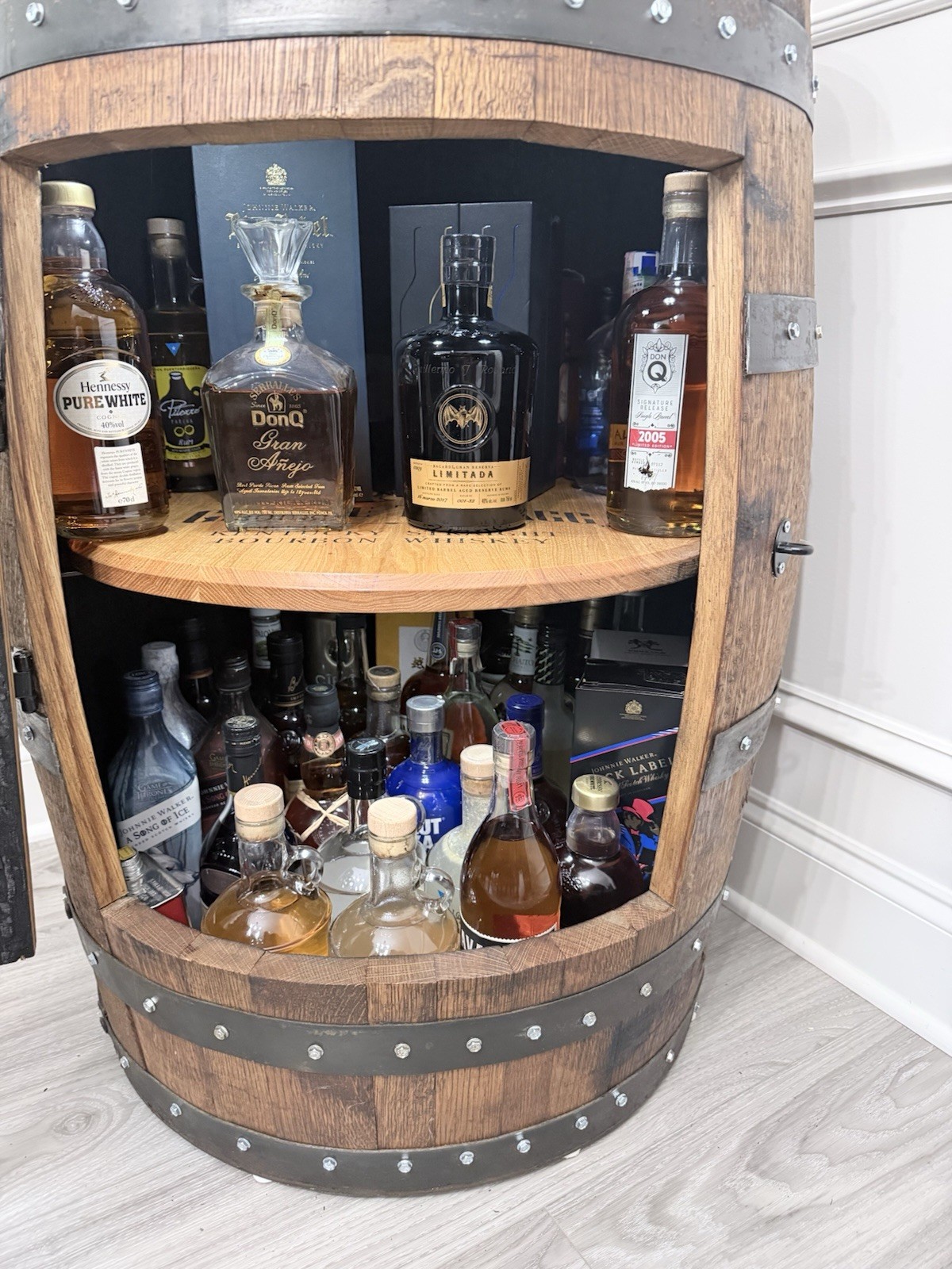 Whiskey Barrel Cabinets Bars “Free Shipping”