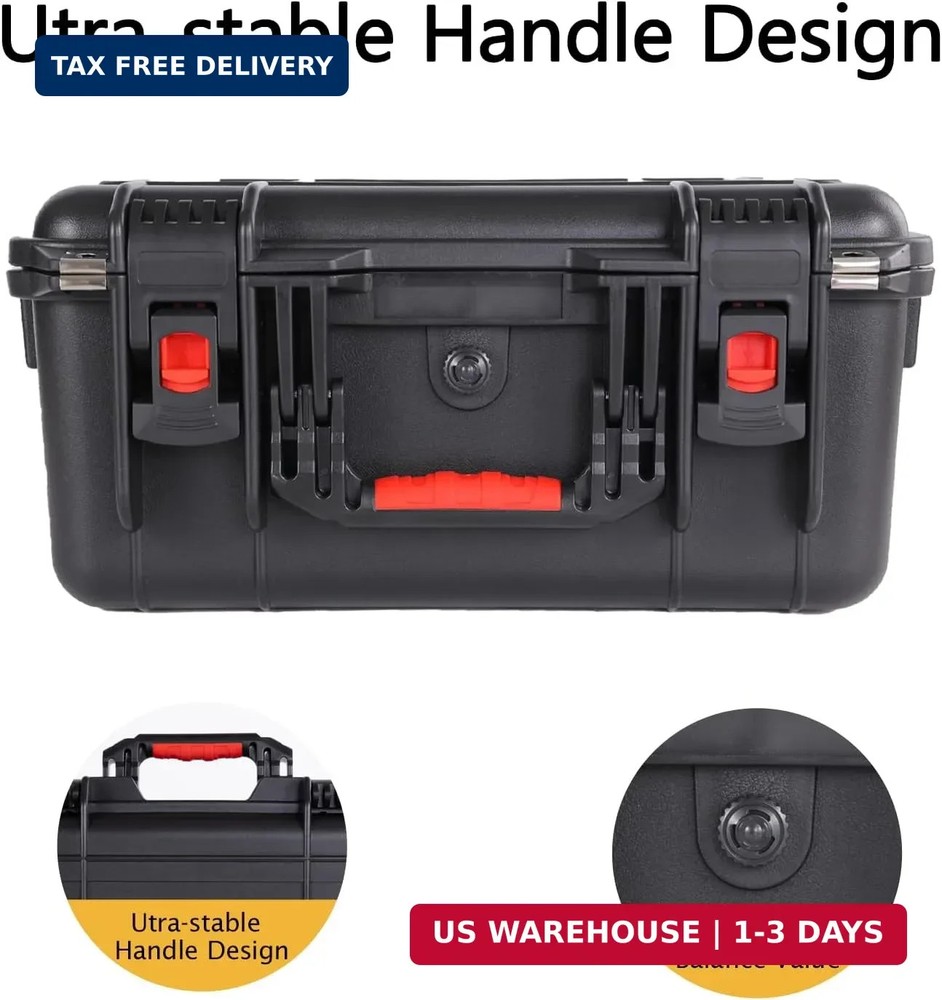 Hard shell protective storage case, capable of holding multiple handguns, pre-cu
