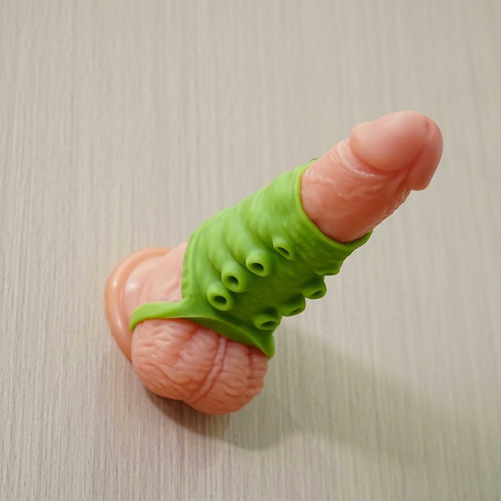 Soft Penis Sleeve Cock Ring Extender Enlargement Locking Delay Ejaculation Time