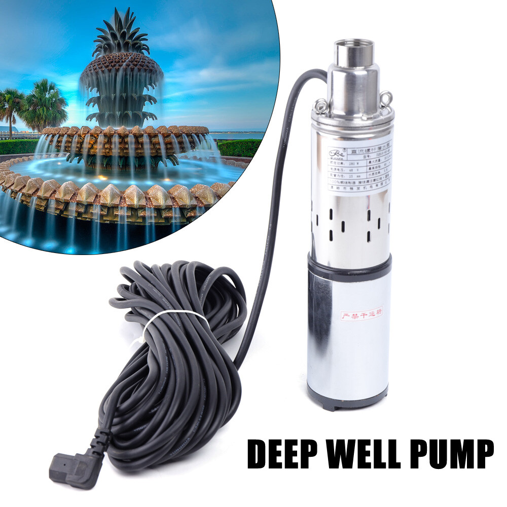 DC 48V Bore Hole Solar Powered Water Pump Submersible Farm Deep Well Water Pump
