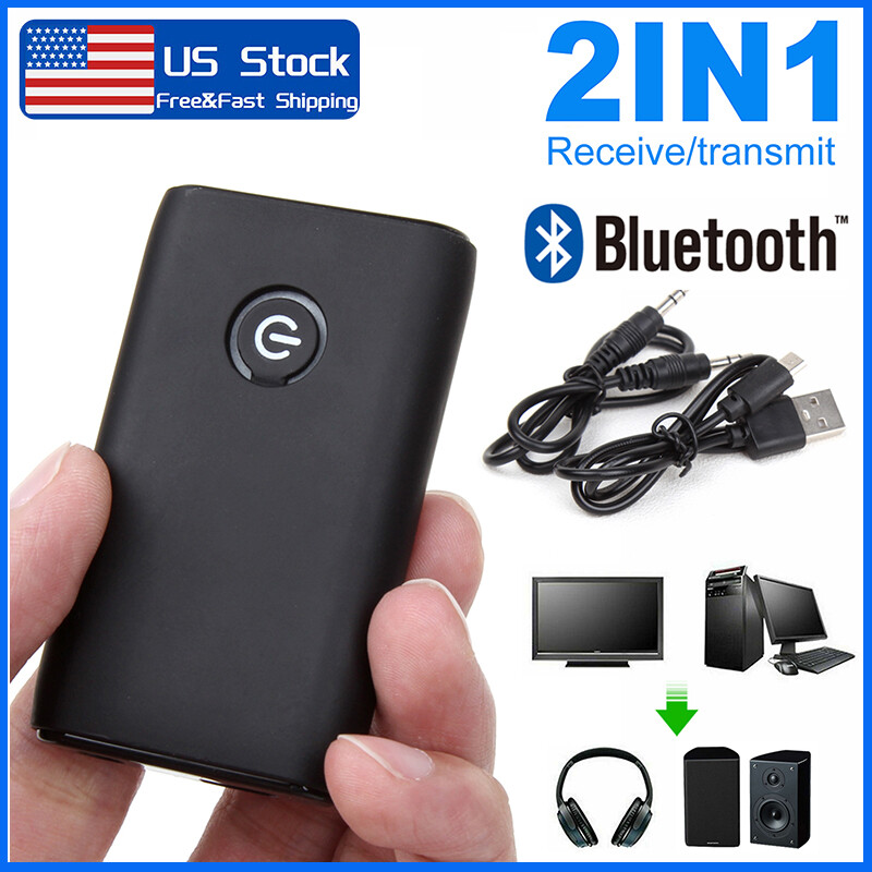 2-in-1 Bluetooth 5.0 Wireless Audio Aux 3.5mm Adapter Transmitter and Receiver