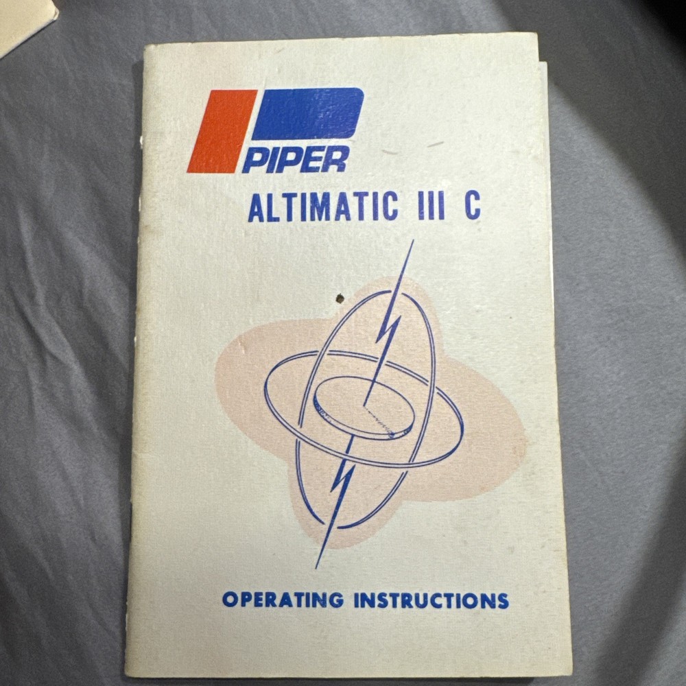 Piper Altimatic III C Operating Instructions -Copy