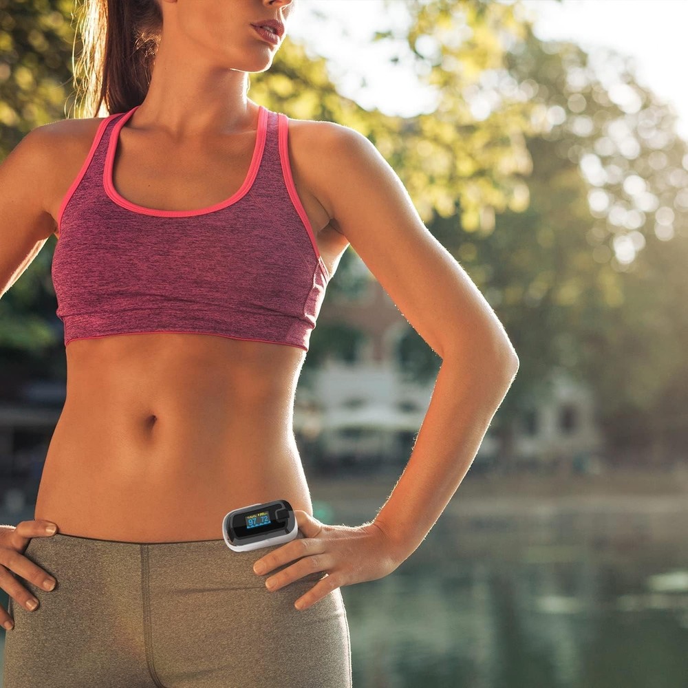 Versatile OLED Finger Pulse Oximeter with Adjustable Display for All Users