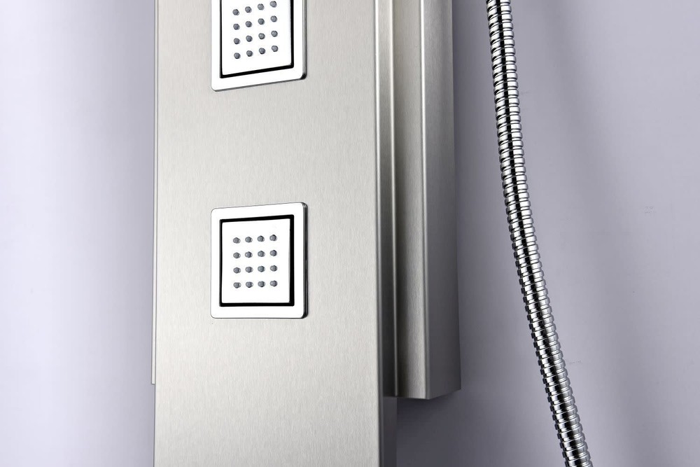 Anzzi SP-AZ035 Visor 60" Thermostatic Shower Panel - Silver