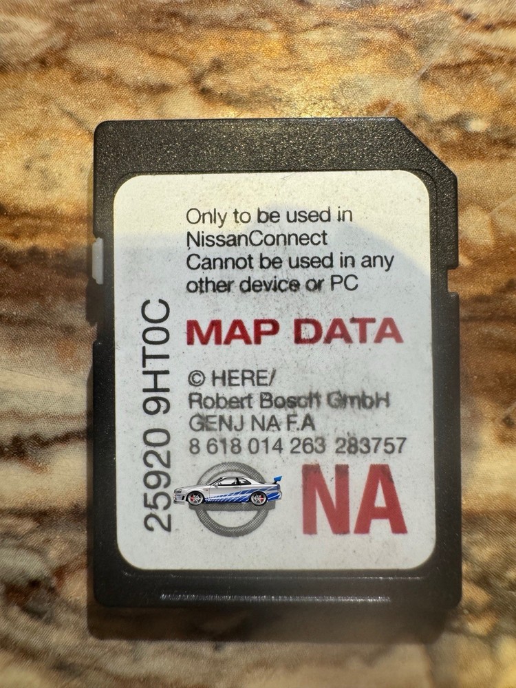 25920 9HT0C Navigation SD Memory Card OEM