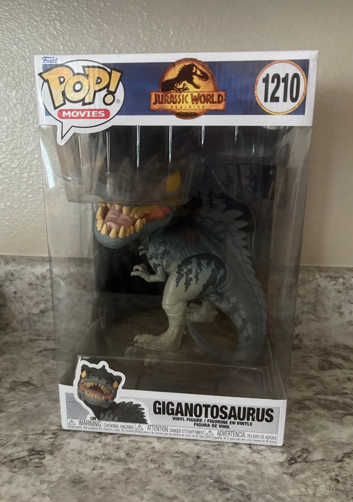 10" GIGANTOSAURUS - Jurassic World, Jumbo FUNKO POP Movies #1210 New IN BOX