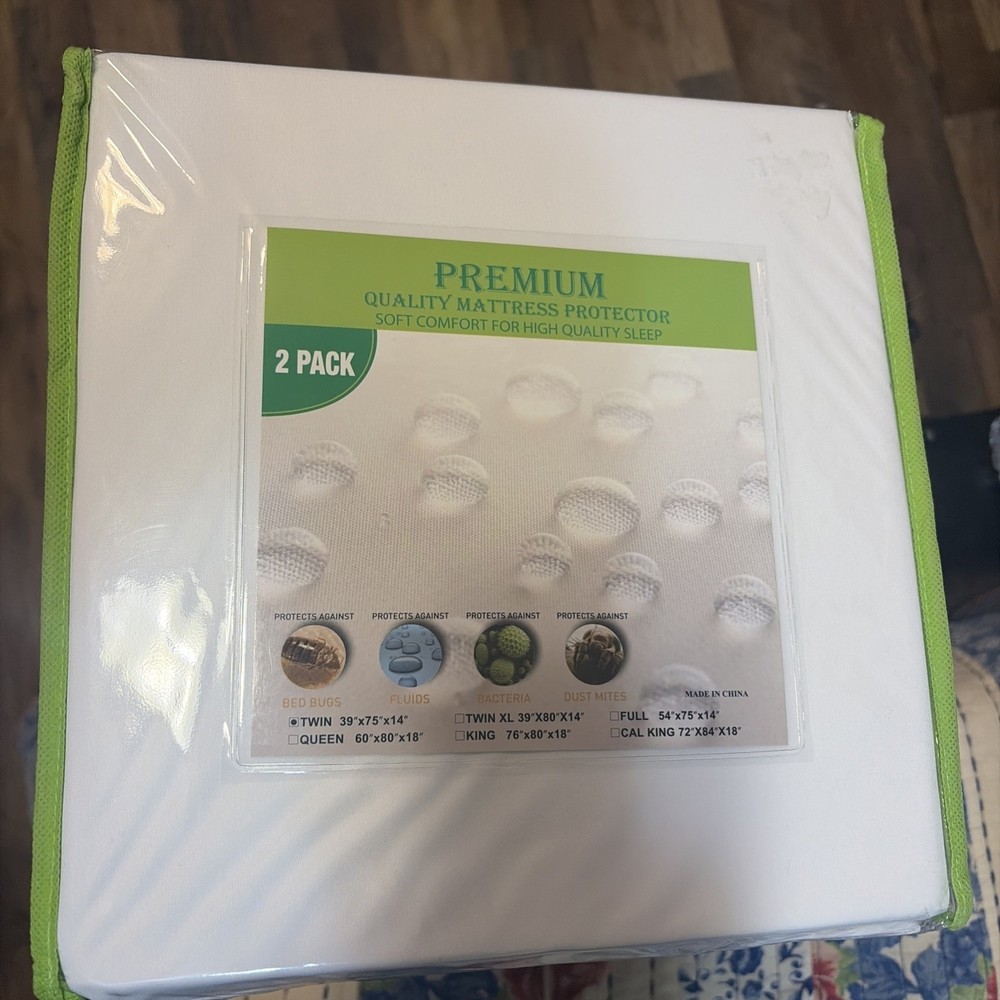 2 Pack Twin Size Mattress Protector