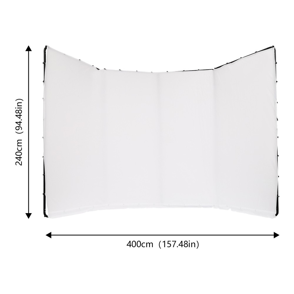 Photography Backdrop Stand With White Cloth Kit For Studio Use