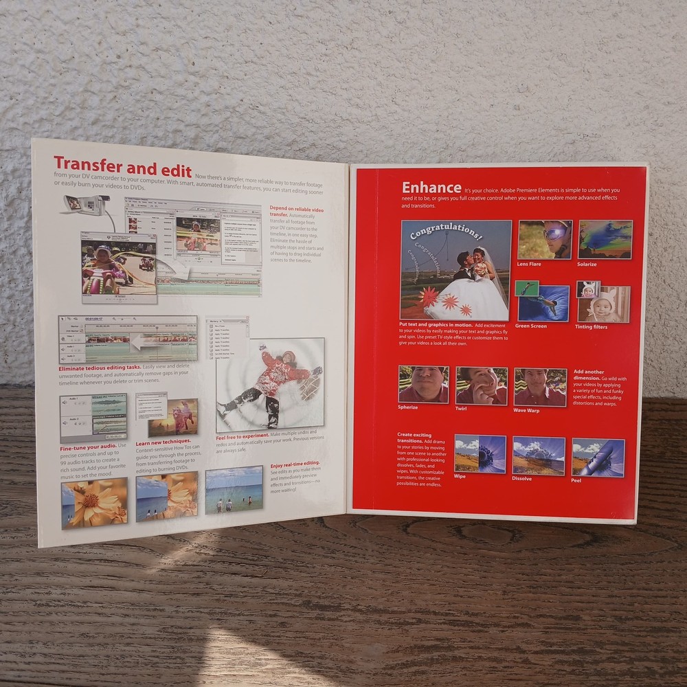 Adobe Premiere Elements for Windows XP PC CD-ROM Video Editing Software