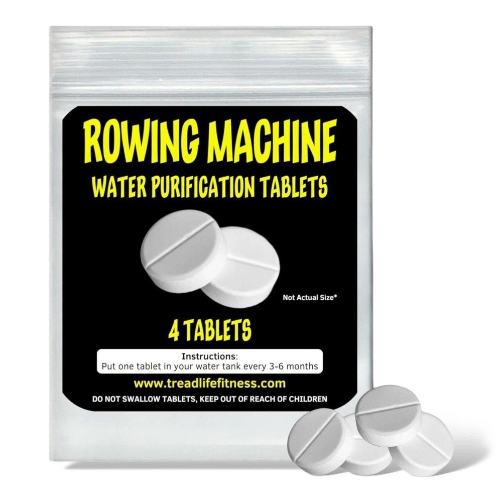 Rowing Machine WaterRower Purification Tablets | Tank Cleaner | 4-Pack