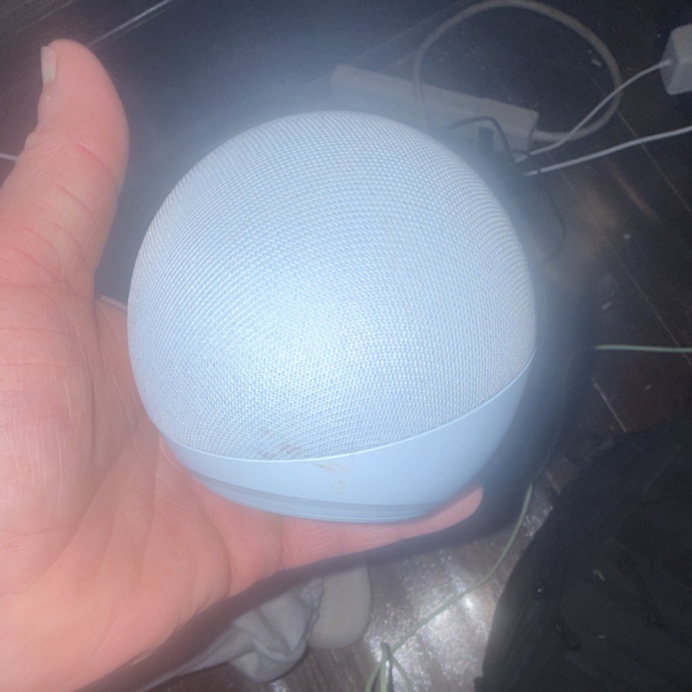 Amazon Echo Dot (4th Gen) Light Blue Sphere Smart Speaker Alexa Wi-Fi