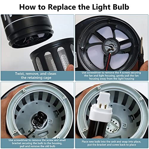 2 Pack Bug Zapper Replacement Fluorescent Bulbs, 41050 Bulbs Compatible with