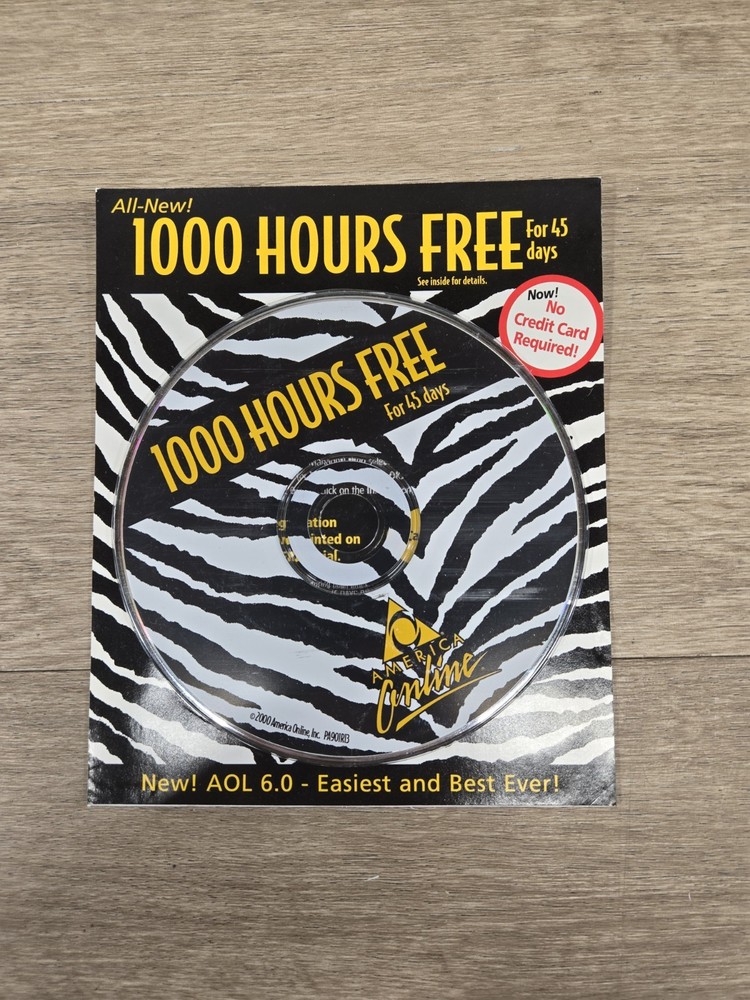 AOL Sigb Up Disc 6.0 Sealed CD