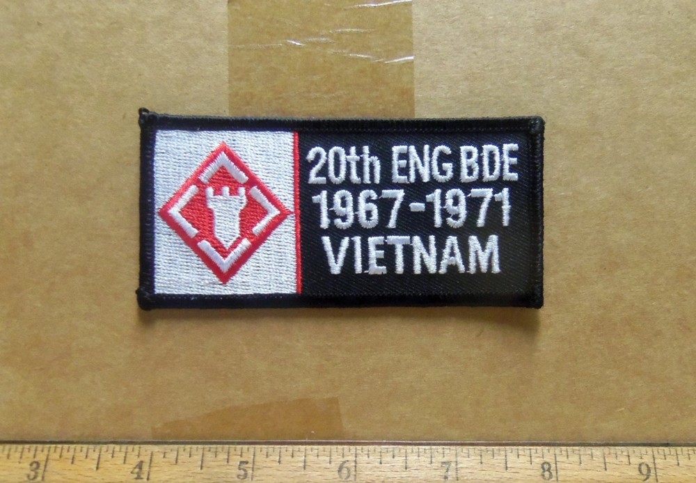 US Army - 20th Engineer Bde 1967-1971 Vietnam Embroidered Patch