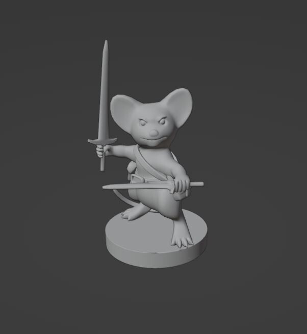 All 6 Mousefolk Monster Manual 28mm Scale DND D&D Tabletop Miniature