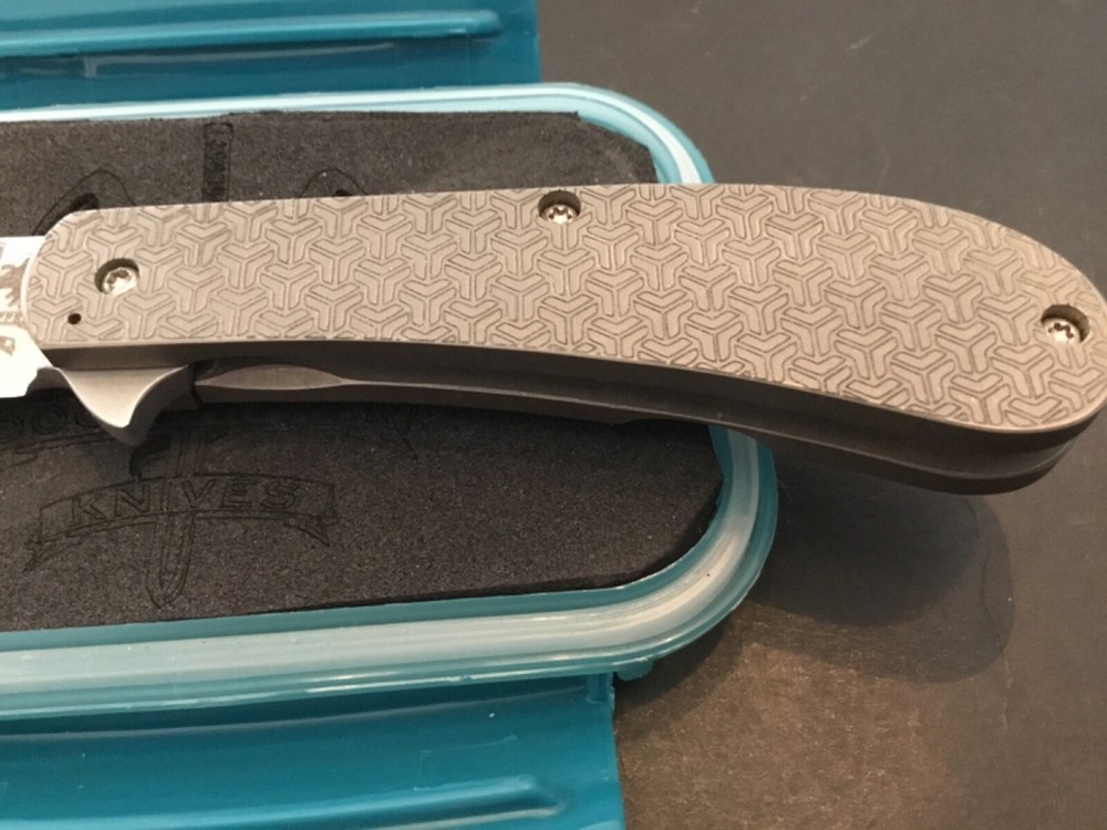 Custom Doc Shiffer Barebones Backpocket Flipper Folder Folding Knife