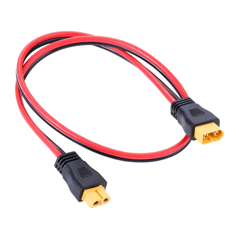 60cm XT60 Socket Connector 12AWG XT60 Adapter Extension Cable For Powerstation