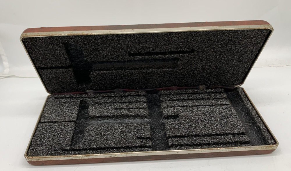 Starrett 6" Depth Micrometer CASE ONLY With 4 extra Pins
