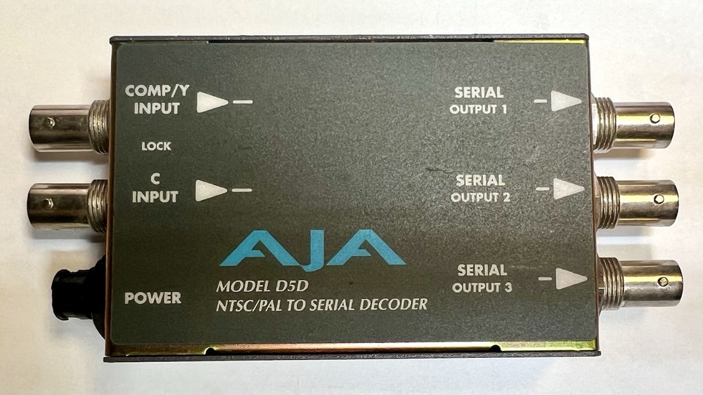 AJA D5D NTSC/PAL to SERIAL DECODER