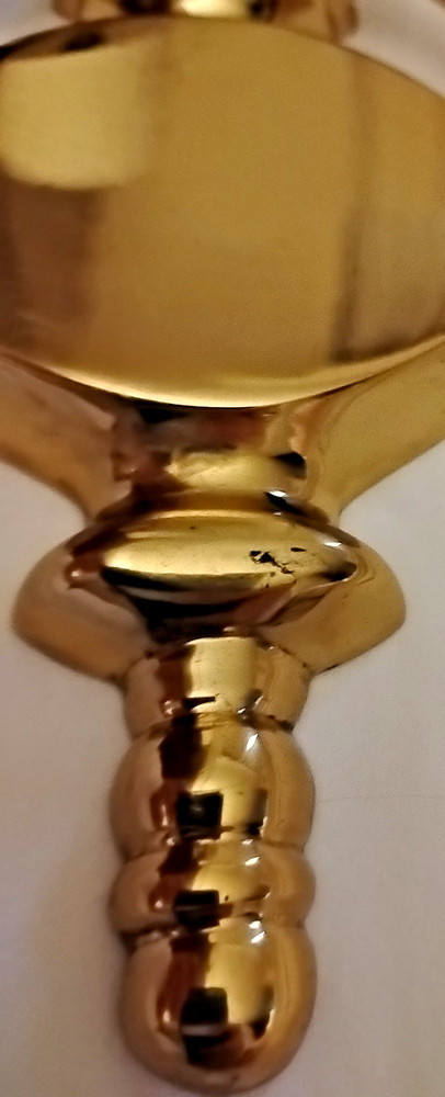 Shiny Brass Traditional Door Knocker Engravable