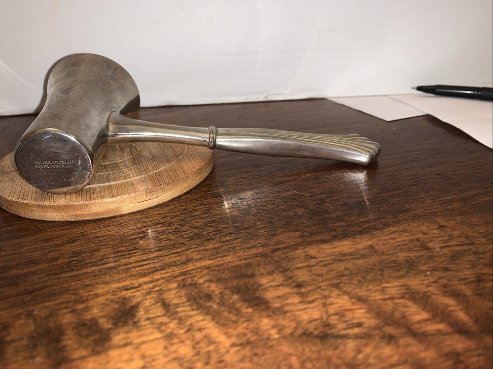 Vintage International Silver Company Silver Plated Heavy Jigger,Royal Plume