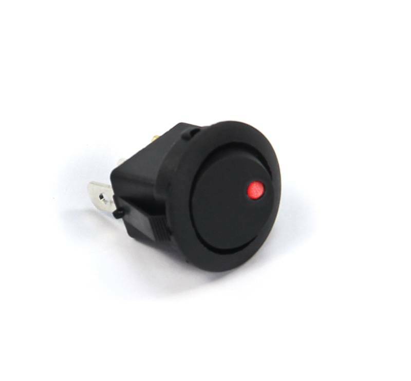 Nitrous Outlet Mini Black Rocker Switch w/ Red LED