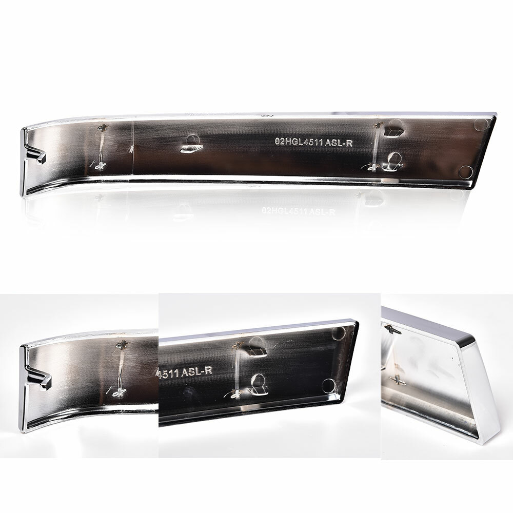Fit For 2003-2007 Chevrolet Silverado Bumper Grille Molding Filler Trims Pair US