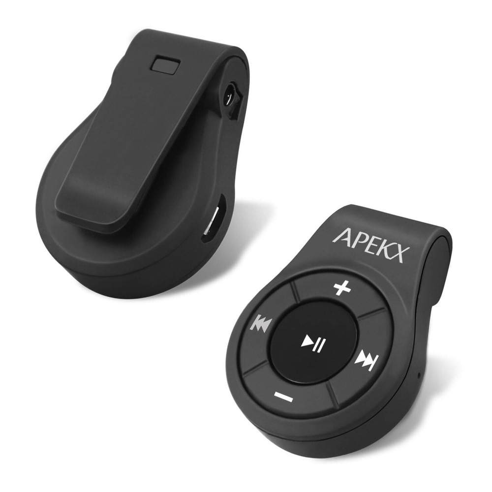 APEKX Clip Bluetooth Audio Adapter for Headphones, Headset, Speaker, Wireless