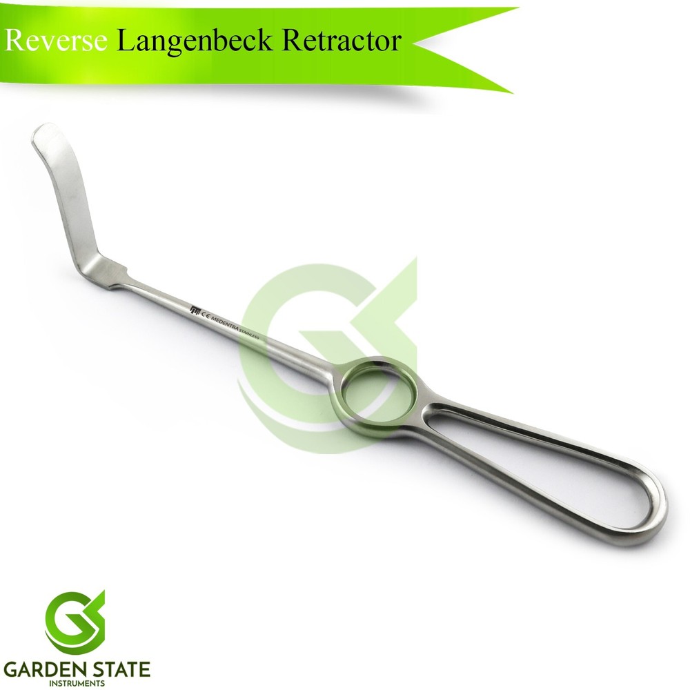 Surgical Reverse Langenbeck Retractor 21cm Deep Soft Tissue Retracting