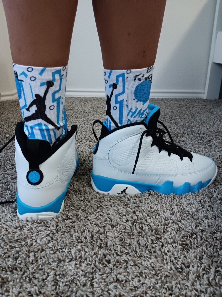Jordan 9 Powder Blue Socks