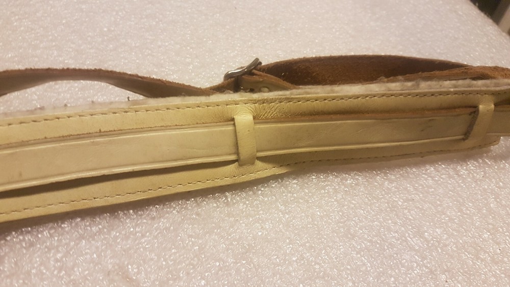 60's WHITE GUITAR STRAP