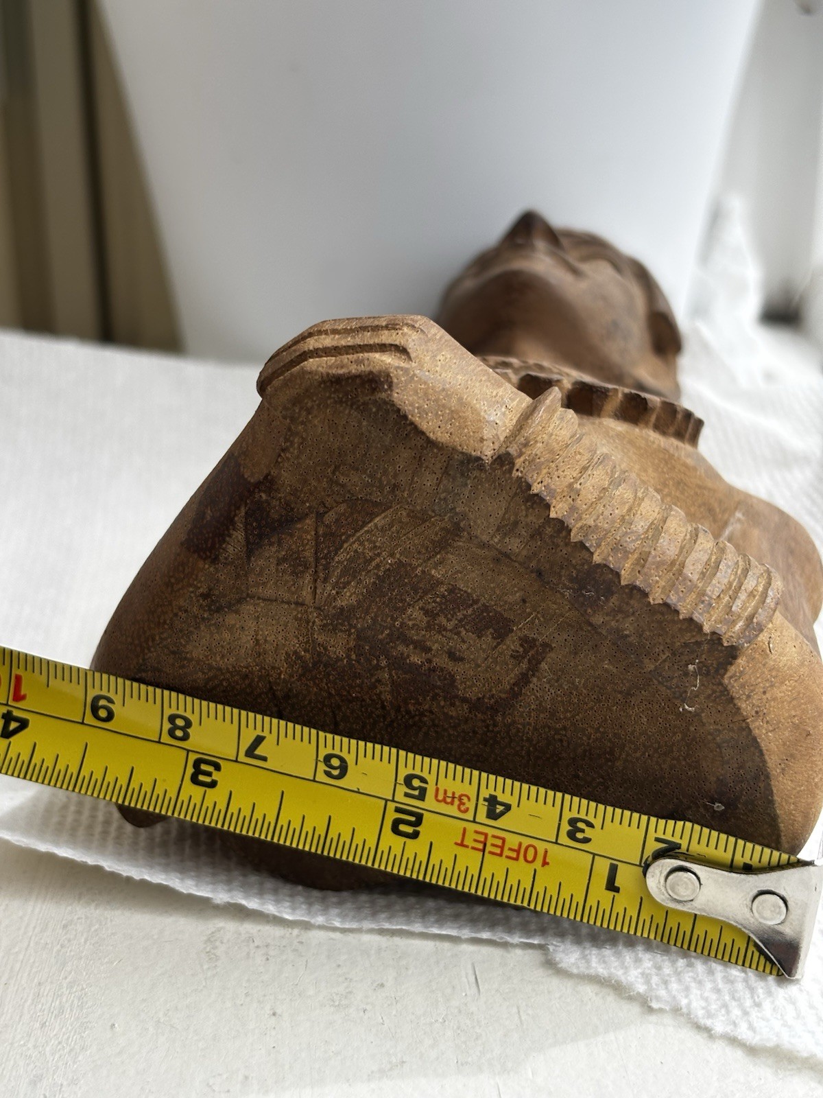 Vintage Hand Carved Figure Native Warrior