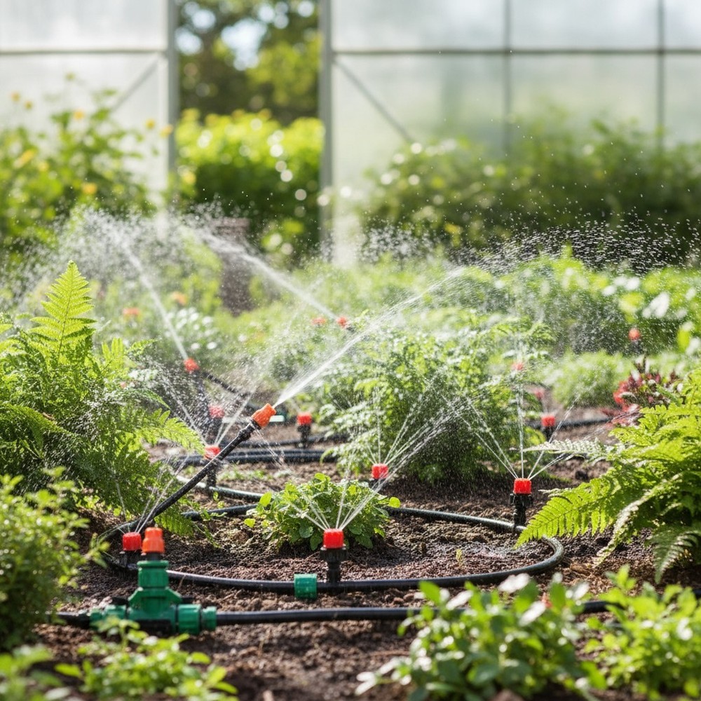 Efficient 98FT Drip Irrigation Kit with Quick Connectors & Water-Saving Design