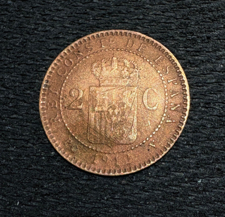 1912 Spain 2 Centimos