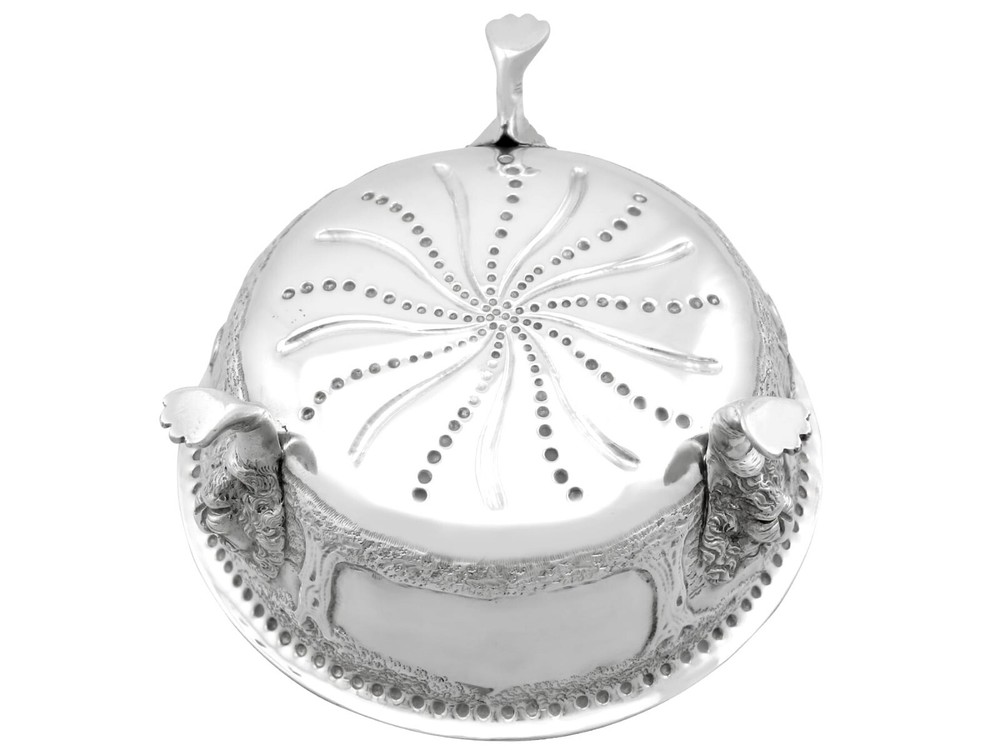 Antique Sterling Silver Sugar Bowl